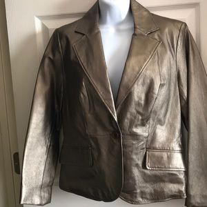 Bronze leather jacket